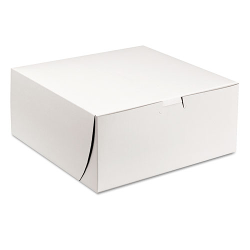 TUCK-TOP BAKERY BOXES, 9 X 9 X 4, WHITE, 200/CARTON