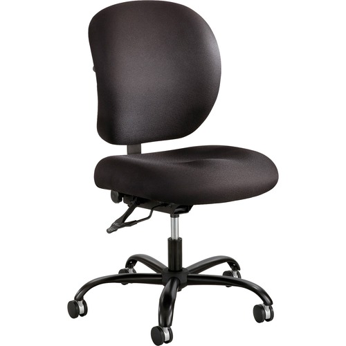 ALDAY INTENSIVE-USE CHAIR, SUPPORTS UP TO 500 LBS., BLACK SEAT/BLACK BACK, BLACK BASE