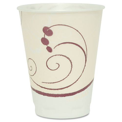 SYMPHONY DESIGN TROPHY FOAM HOT/COLD CUPS, 12 OZ, BEIGE, 1000/CARTON