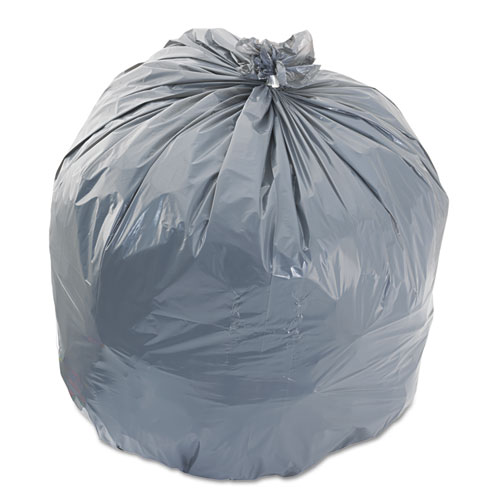 LOW-DENSITY WASTE CAN LINERS, 45 GAL, 0.95 MIL, 40" X 46", GRAY, 100/CARTON