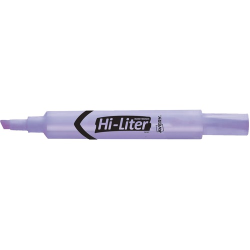 HI-LITER DESK-STYLE HIGHLIGHTERS, CHISEL TIP, FLUORESCENT PURPLE, DOZEN