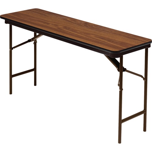 Iceberg  Wood Folding Table, 18"x72", Oak