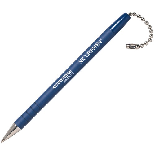 REPLACEMENT BALLPOINT PEN FOR THE SECURE-A-PEN SYSTEM, 1MM, BLUE INK/BARREL