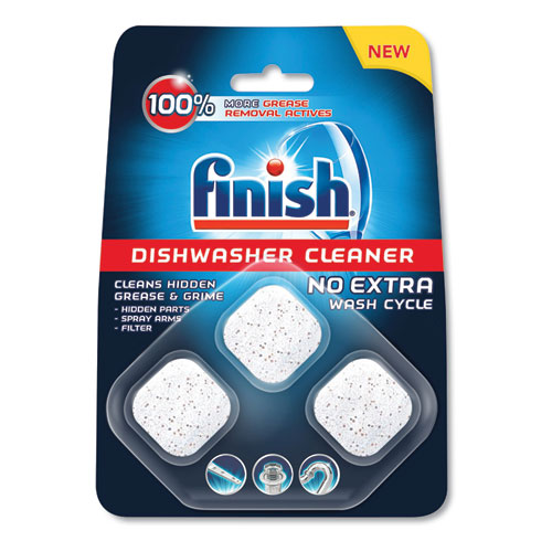 DISHWASHER CLEANER POUCHES, ORIGINAL SCENT, POUCH, 3 TABS/PACK