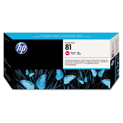 HP C4952A (HP 81) Magenta OEM Dye Printhead / Cleaner
