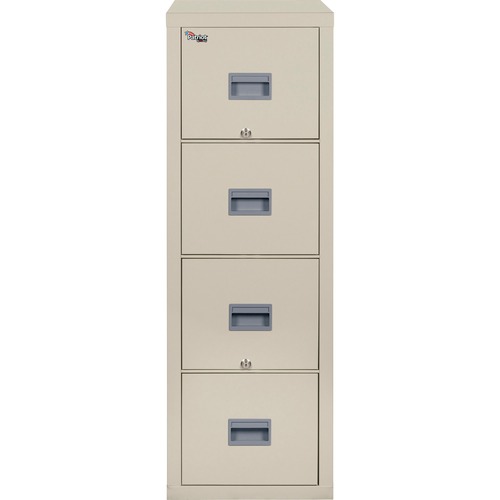 PATRIOT INSULATED FOUR-DRAWER FIRE FILE, 17.75W X 31.63D X 52.75H, PARCHMENT