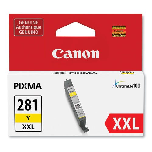 Canon 1982C001 (CLI-281 XXL) Yellow OEM Extra High Yield Ink Tank