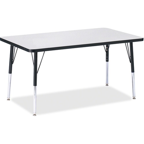 Jonti-Craft, Inc.  Activity Table, Rectangle, 24"-31"x30"x48", Black