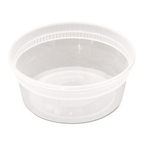 Delitainer Microwavable Combo, Clear, 8 Oz, 1.13 X 2.8 X 1.33, 240/carton