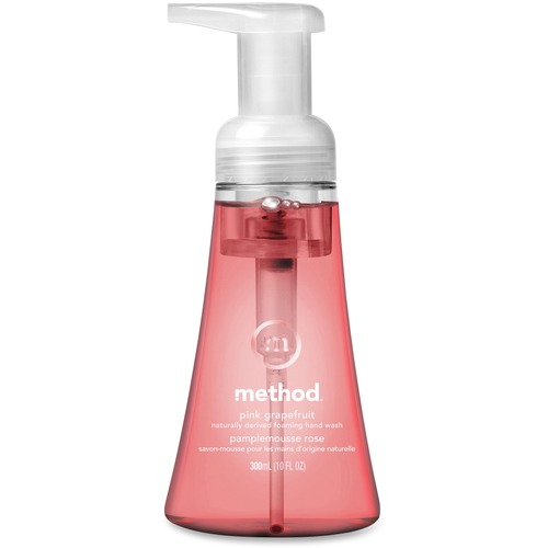 Method Products  Handwash, Foaming, Pink Grapefruit, 10oz Pump, 6/CT, Pink