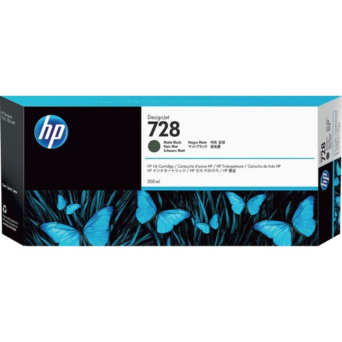 Hewlett-Packard  HP Ink Cartridge, 300ml, HP 728, Black