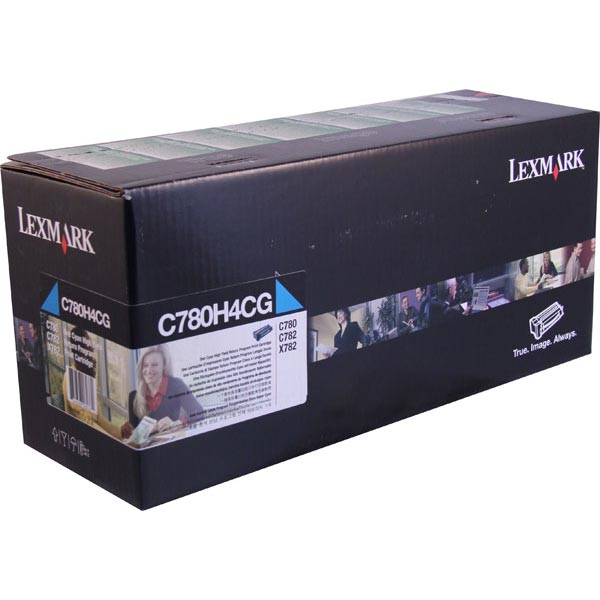 Lexmark C780H4C Cyan OEM High Yield Toner Cartridge
