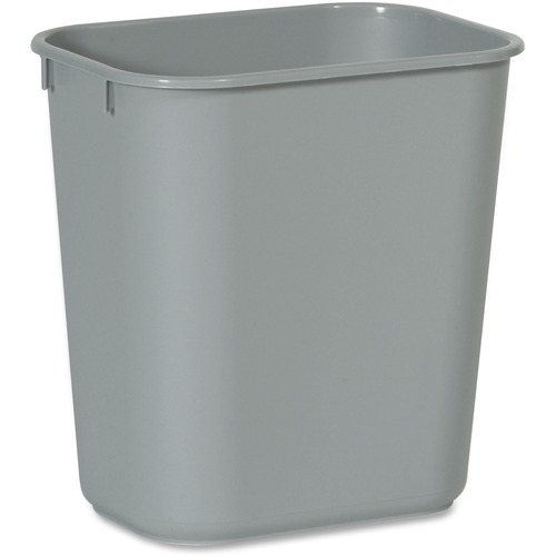 Rubbermaid Commercial Products  Waste Bin,Plastic,13 Qrt,11-3/8"x8-1/4"xx12-1/8",GY
