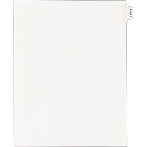 Avery  Index Divider, Exhibit 1, Side Tab, 25/PK, White