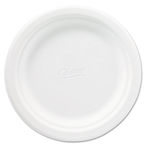 Classic Paper Plates, 6 3/4 Inches, White, Round, 125/pack