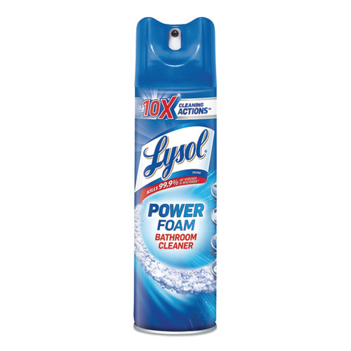 Power Foam Bathroom Cleaner, 24oz Aerosol, 12/carton