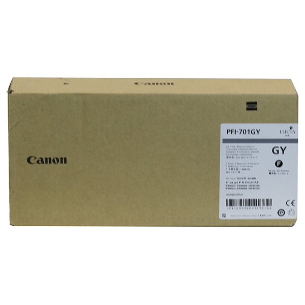 Canon 0909B001 (PFI-701GY) Gray OEM Inkjet Cartridge