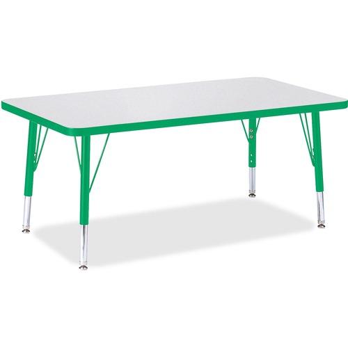 Jonti-Craft, Inc.  Activity Table, Rectangle, Toddler, 11"-15"x24"x36", Green