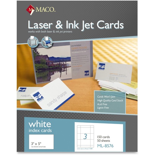 CARD,LASER INDEX 3 UP