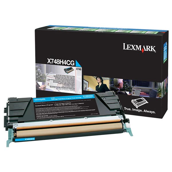 Lexmark X748H4CG Cyan OEM High Yield Toner
