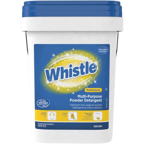 WHISTLE MULTI-PURPOSE POWDER DETERGENT, CITRUS, 19 LB PAIL