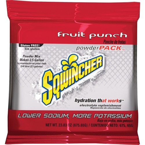 Powder Pack Concentrated Activity Drink, Fruit Punch, 23.83 Oz Packet, 32/carton