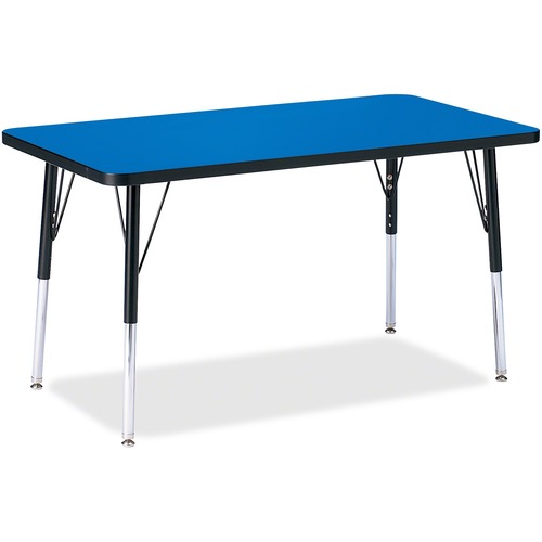 Jonti-Craft, Inc.  Activity Table, Rectangle, 24"-31"x24"x36", Blue/Black