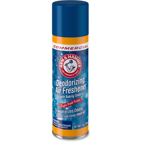 Church & Dwight Co., Inc.  Air Freshener/Deodorizer, w/Baking Soda, 7 oz Can, White