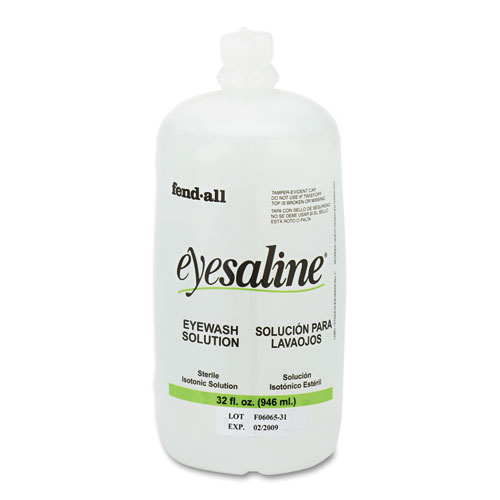 Fendall Eyesaline Eyewash Saline Solution Bottle Refill, 32 Oz